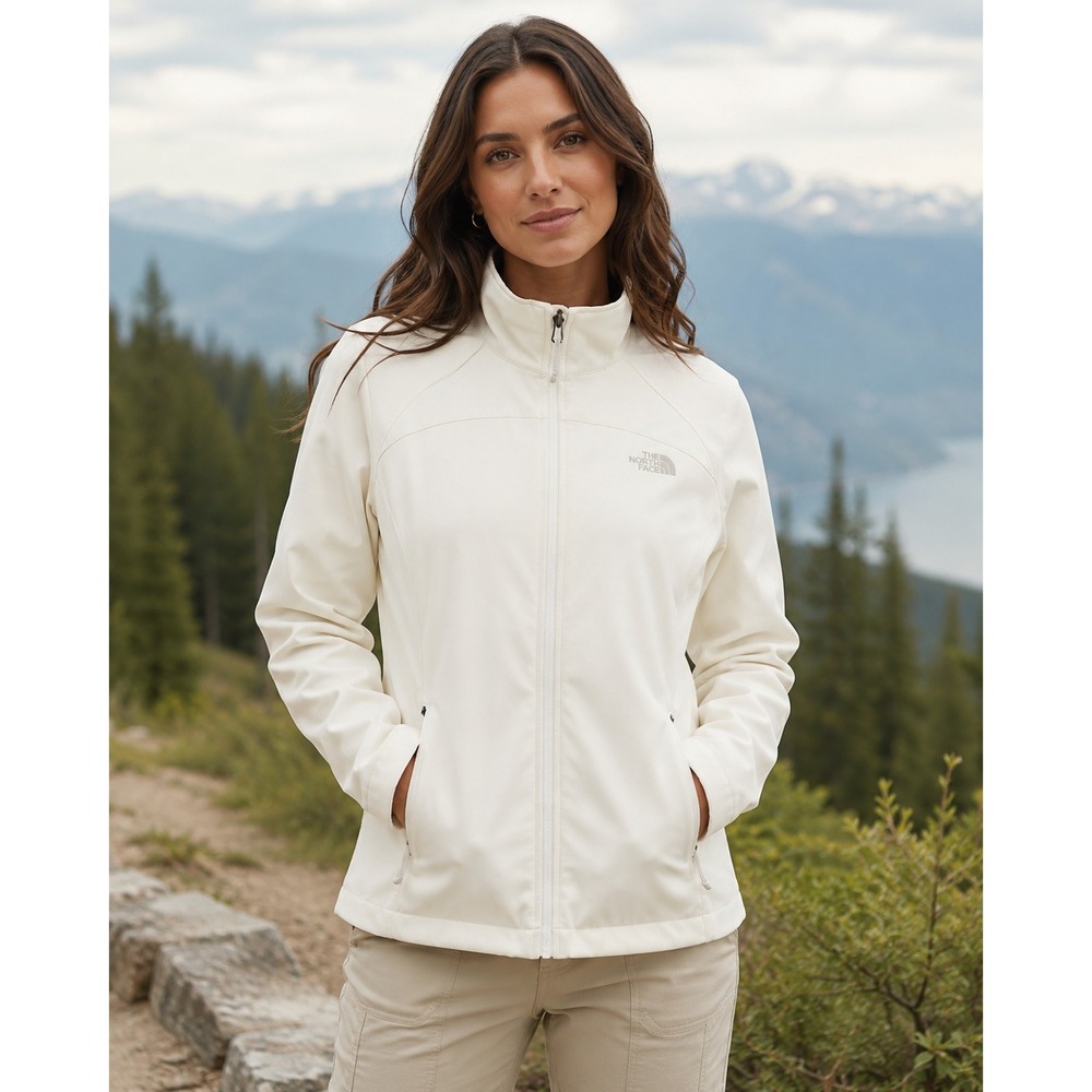 The North Face Apex Bionic Softshell Jacket Clean Girl Ivory Gorpcore M Hiking